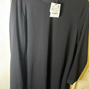 Black XL mini swing dress NWT
